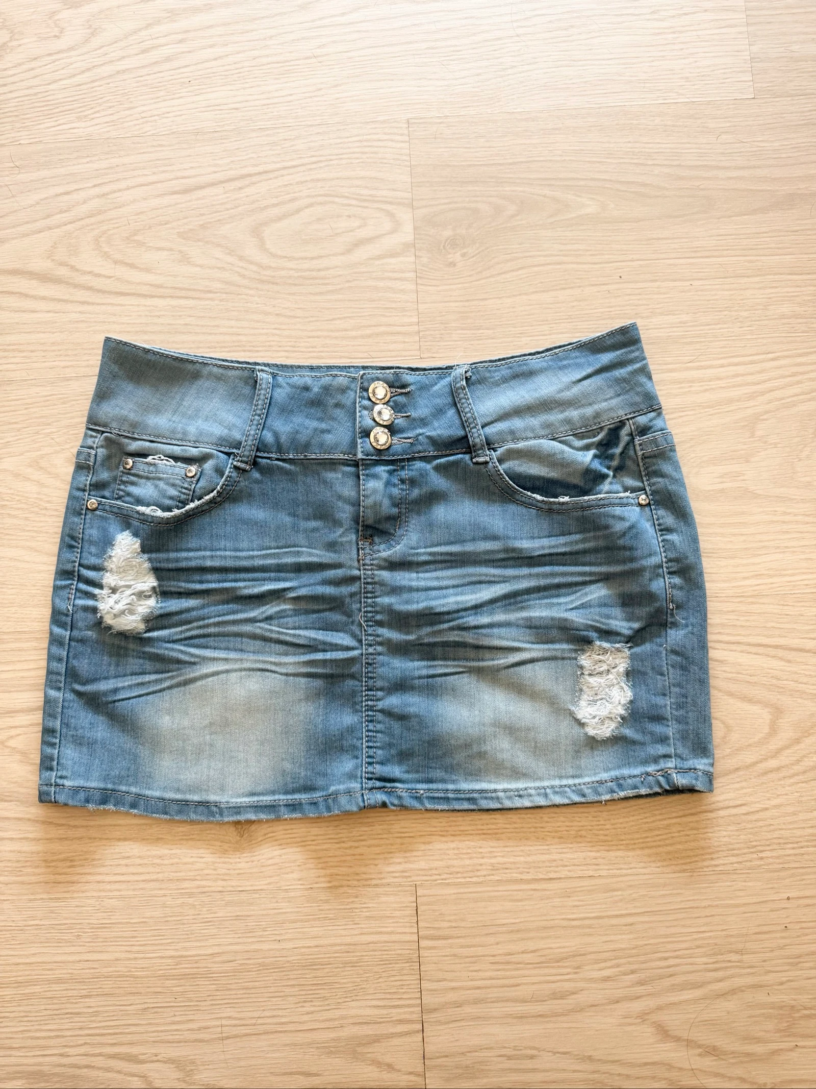 Mini jupe en jean bleu clair dolce & rosa taille 42 XL